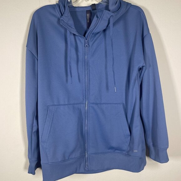 Mondetta Women's Performance Full Zip Smokey Blue Hoodie Medium! - Picture 1 of 6